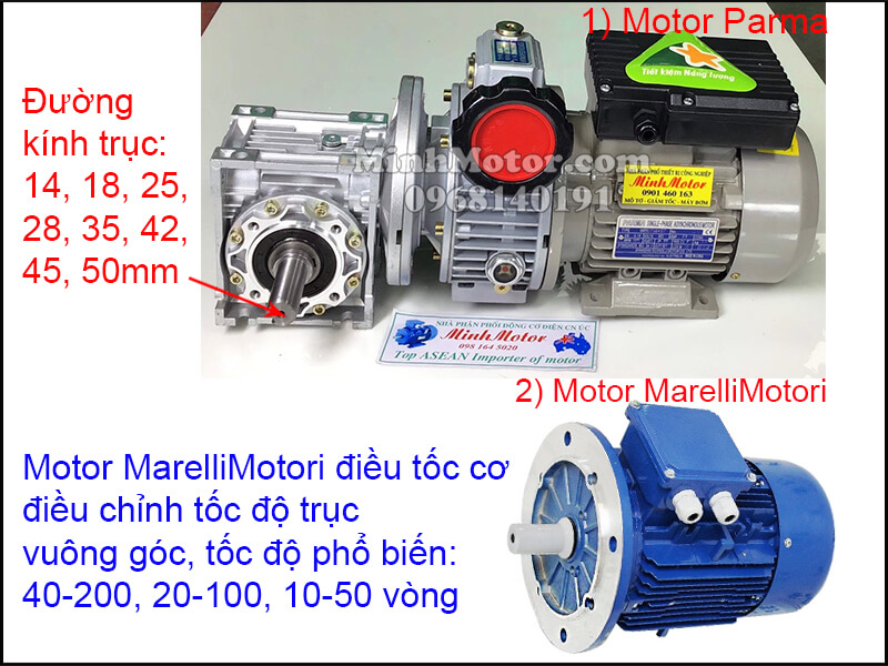 Động cơ điện MarelliMotori mặt bích chỉnh tốc độ