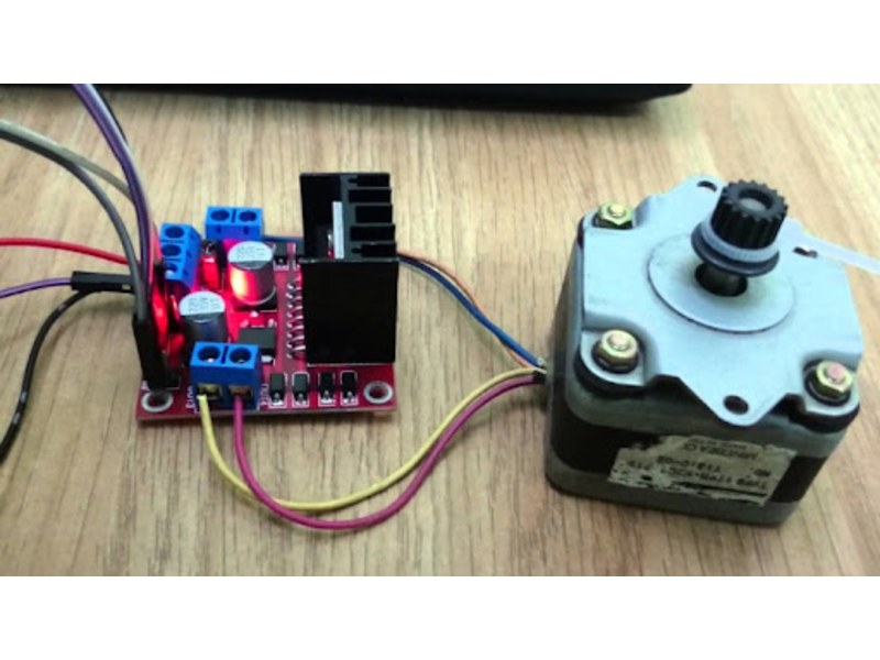 Module L298N đấu nối với động cơ bước lưỡng cực 4 dây