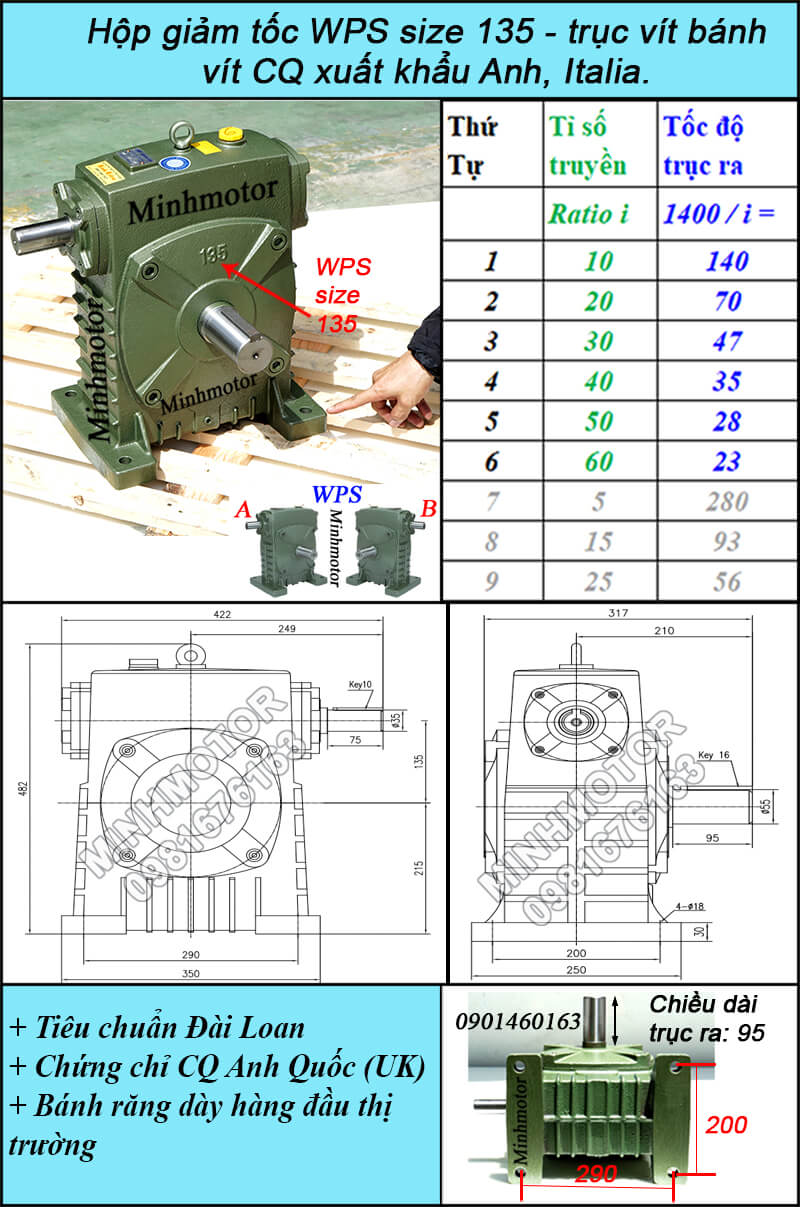Hộp số WPS 135
