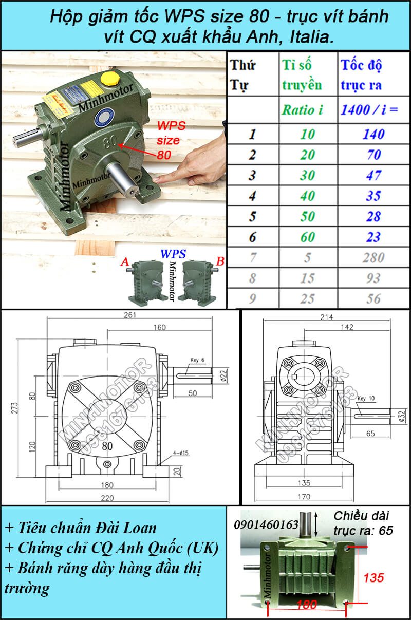 Hộp số WPS 80