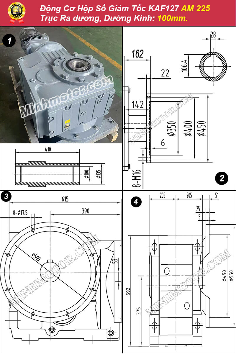 Hộp giảm tốc KAF 127