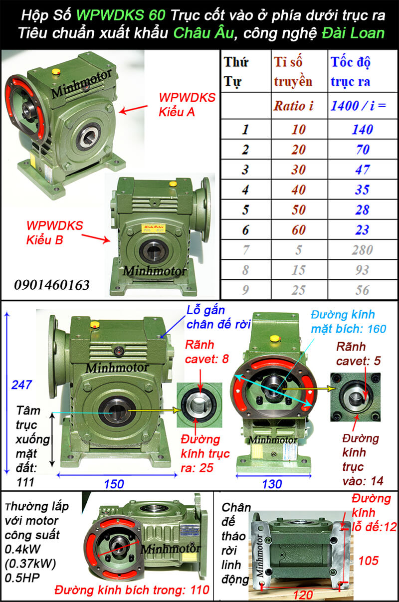 Hộp Số WPDKS size 60