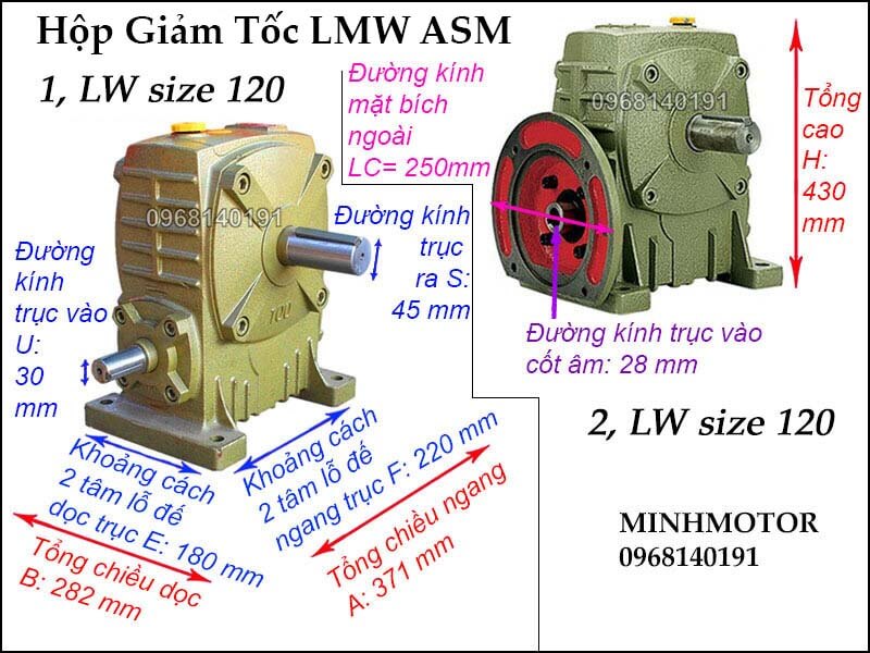 Hộp số LMW ASM size 120