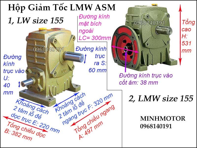 Hộp số LMW ASM size 155