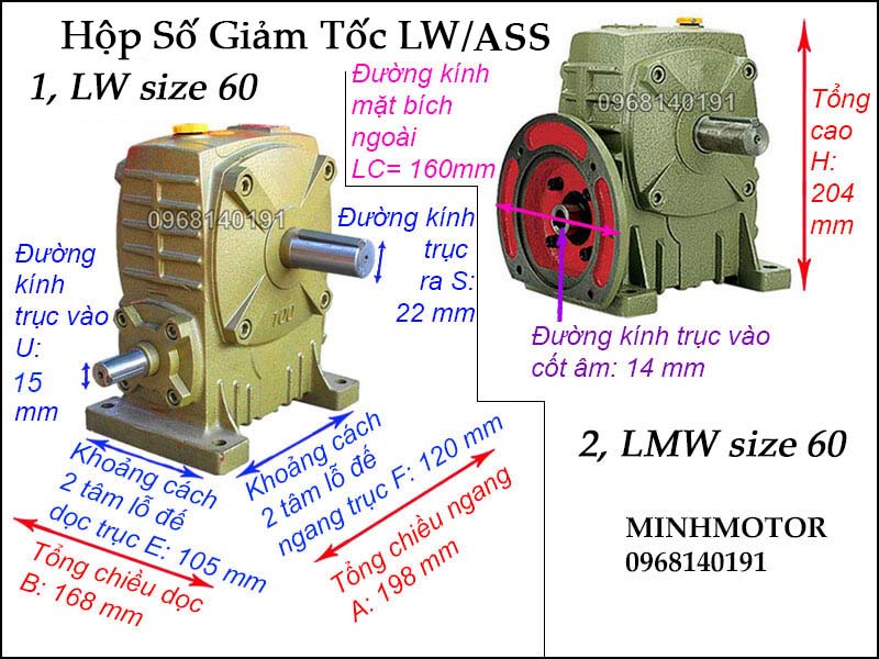 Hộp số LW ASSsize 60