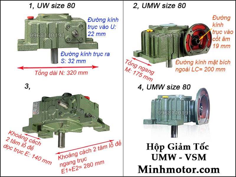Hộp số UMW VSM size 80