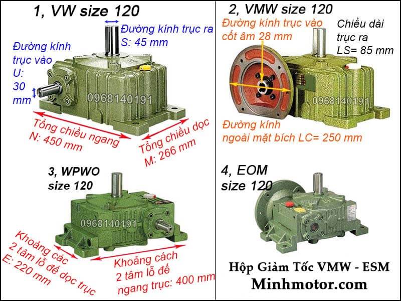 Hộp số VMW ESM size 120